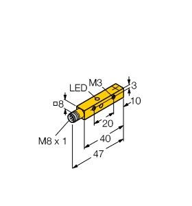 Sensor NI4U-Q8SE-AN6X-V1131