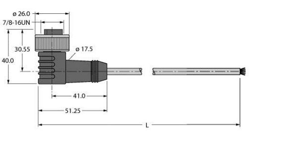 Spannungsversorgungsltg. WKM52-2M