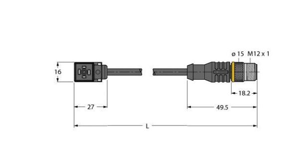 Ventilsteckverbinder VC8S22-T8 #6606533