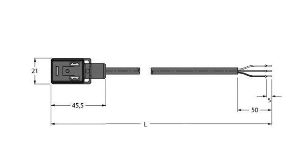 Ventilsteckverbinder VIS02-A80E-10/TEL