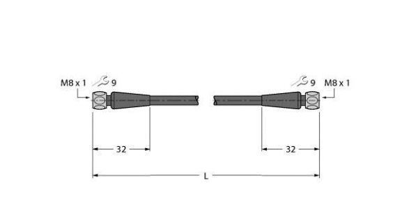 Verbindungsleitung PKGH3M-20-PKGH3M/TFE