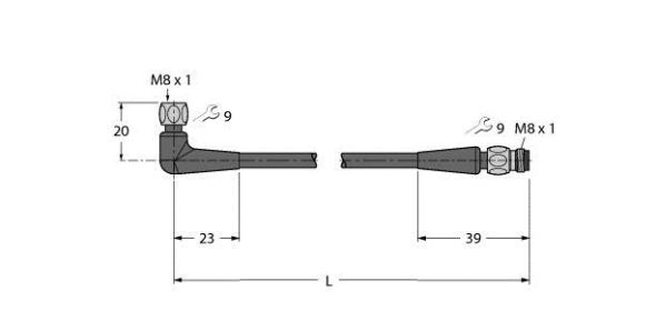 Verbindungsleitung PKWH3M-5-PSGH3M/TFG