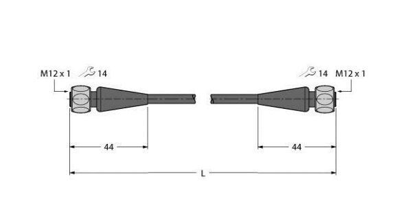 Verbindungsleitung RKH4.5-20-RKH4.5/TFE