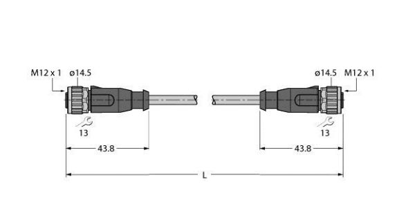Verbindungsleitung RKSD-RKSD-4416-0.3M