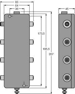 Verteilerbaustein JBBS-49-E613/3G