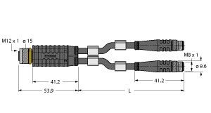 Zweifachverteiler VBRK4.42PSG3M2/2/TEL