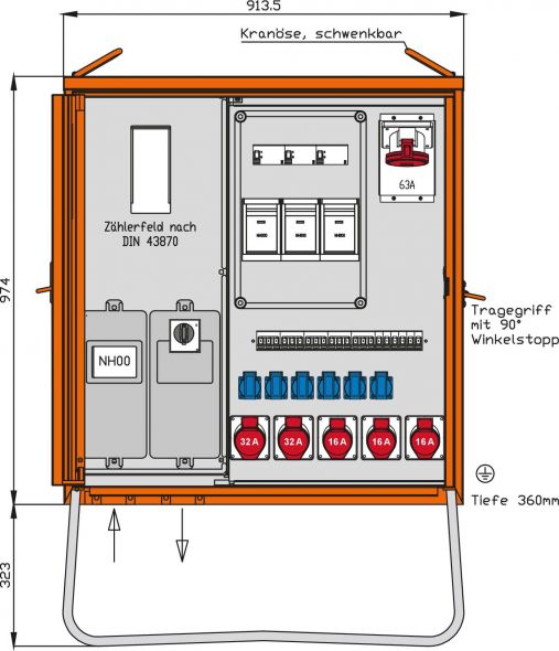 Anschlussverteilerschrank WAV0251BR1