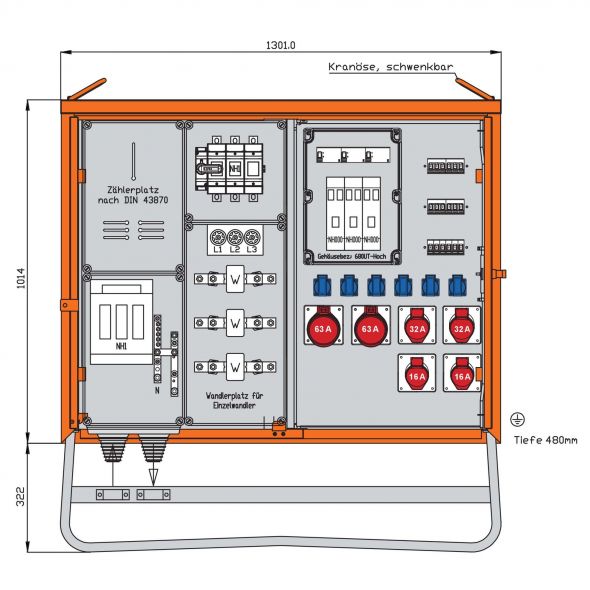 Anschlussverteilerschrank WAV0265R1