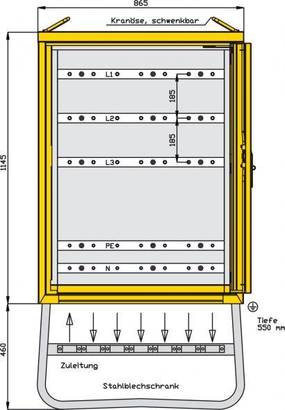 Modulverteiler bis 630A WVM001