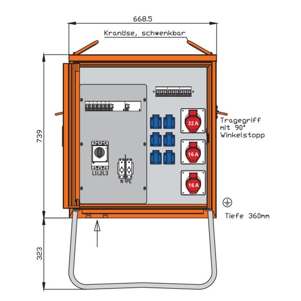 Verteilerschrank WV0310R1-K50