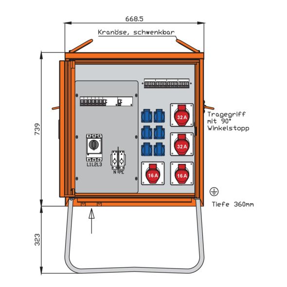Verteilerschrank WV0315R1-ISO