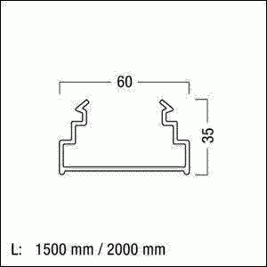 Abdeckstreifen weiß TECTONTAK-GP1997PPWH