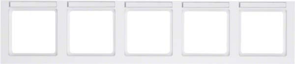 Rahmen 5-fach 10256099 polarweiß samt