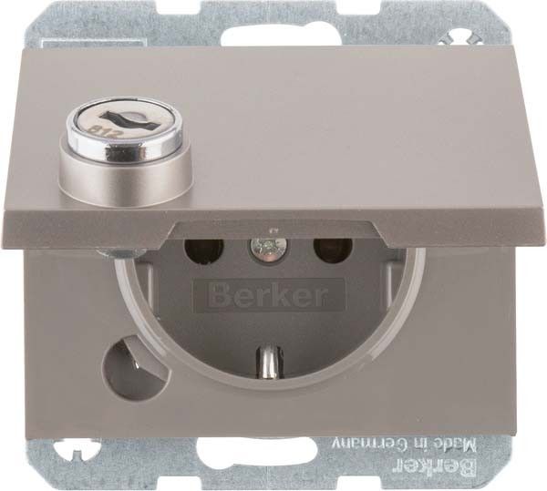 SCHUKO-Steckdose 47637004 edelstahl lackiert