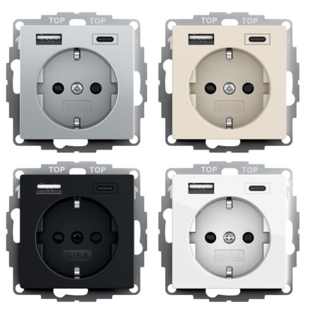 Gira System 55 USB-Steckdosen