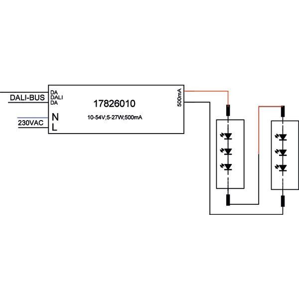 LED-Konverter 500mA 27W 17826010
