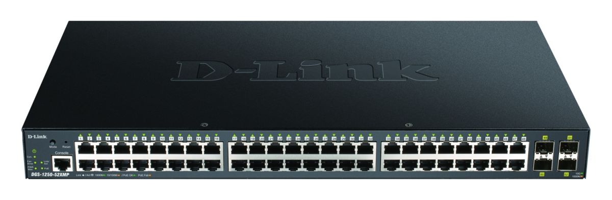 Gigabit Switch + 4x10G DGS-1250-52XMP/E