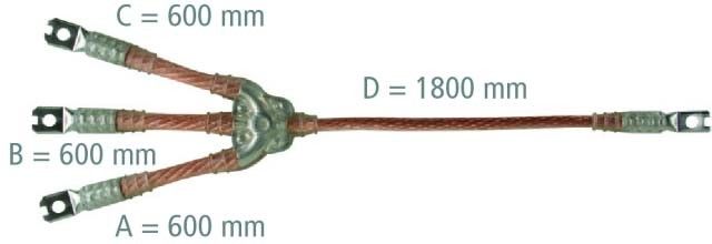 Erdungs-/ Kurzschließseil EKV3+0 95 R VLB2F3G