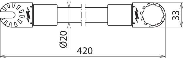 Isolierstangen-Verläng. 785318