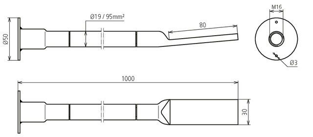 Kupfer-Kabel-Erdungsbrücke 419502