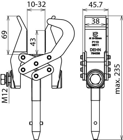 Phasenschraubklemme 784038
