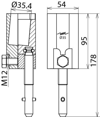 Rundbolzenklemme 715312