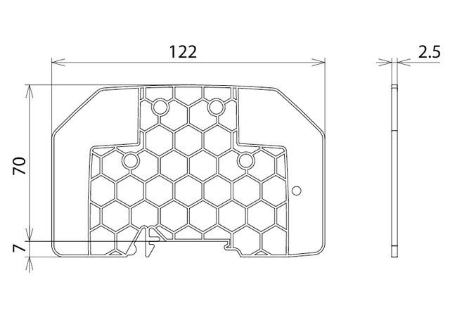 Trennwand für die Trennung PARTITION EXI