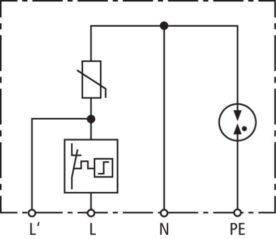 Überspannungsableiter DCOR L 2P SN1860