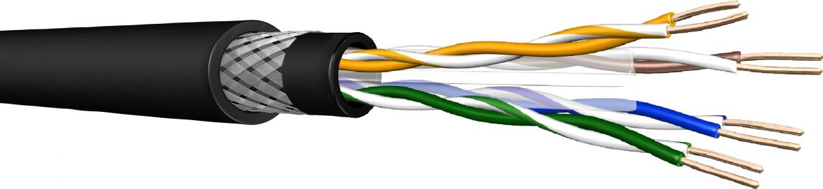 Datenkabel ICS IE 8P Cat.6A S/UTP10GFLEX Schleppk.fähig.Kabel 60077436 T1000 Schnittlänge