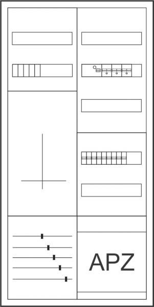Zähler-Komplettschrank ZSD-ZV-1100/APZ/C