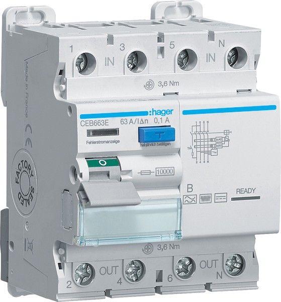 Fehlerstromschutzschalter CEB663E