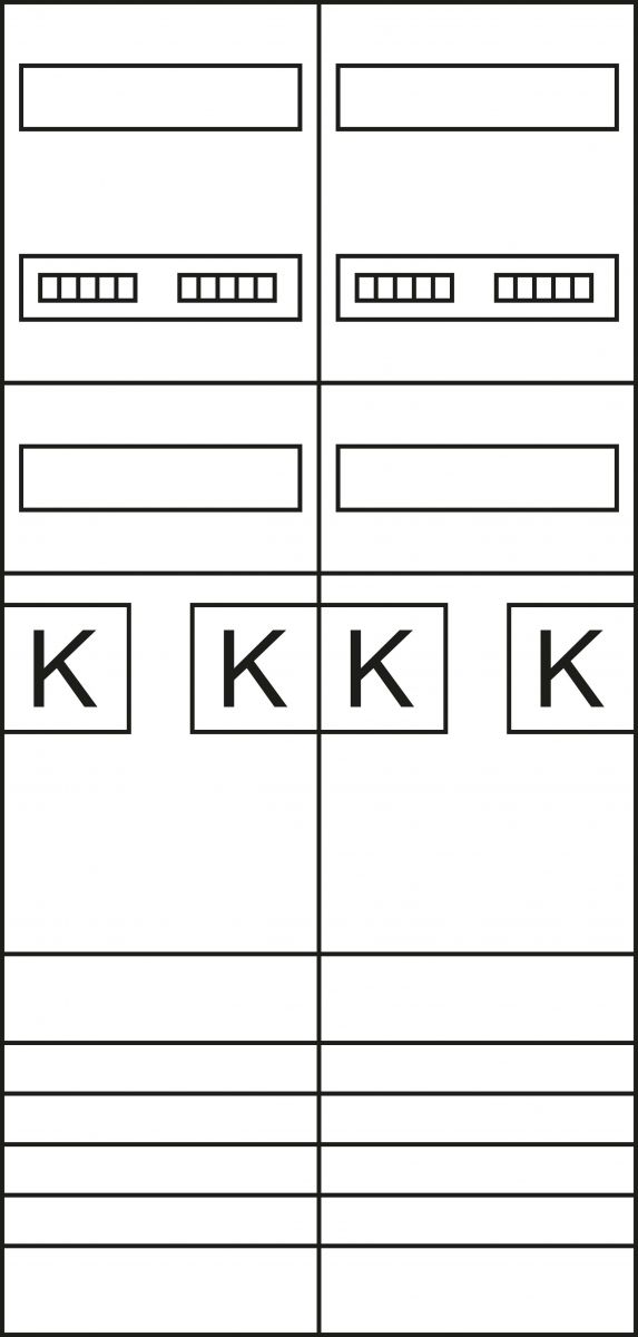 Komplettfeld  ZK3EZ14N eHZ 2-feld. H 1050mm 4ZP