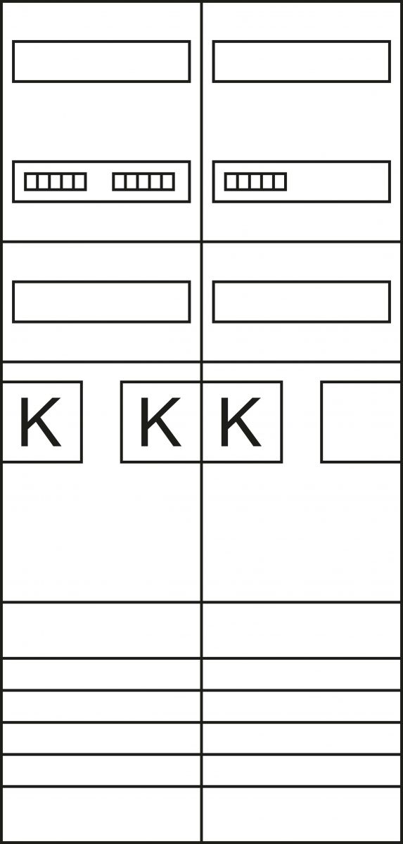 Komplettfeld ZK3EZ18N eHz,DSS 2-feld
