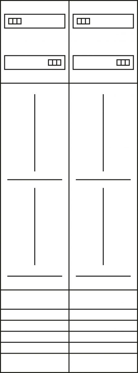 Komplettfeld ZK53Q7N univ.Z 2-feld
