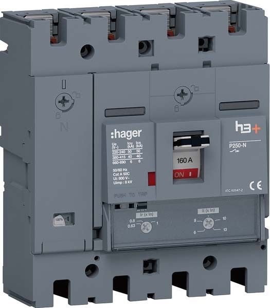 Leistungsschalter h3+ P250 HNT161DR