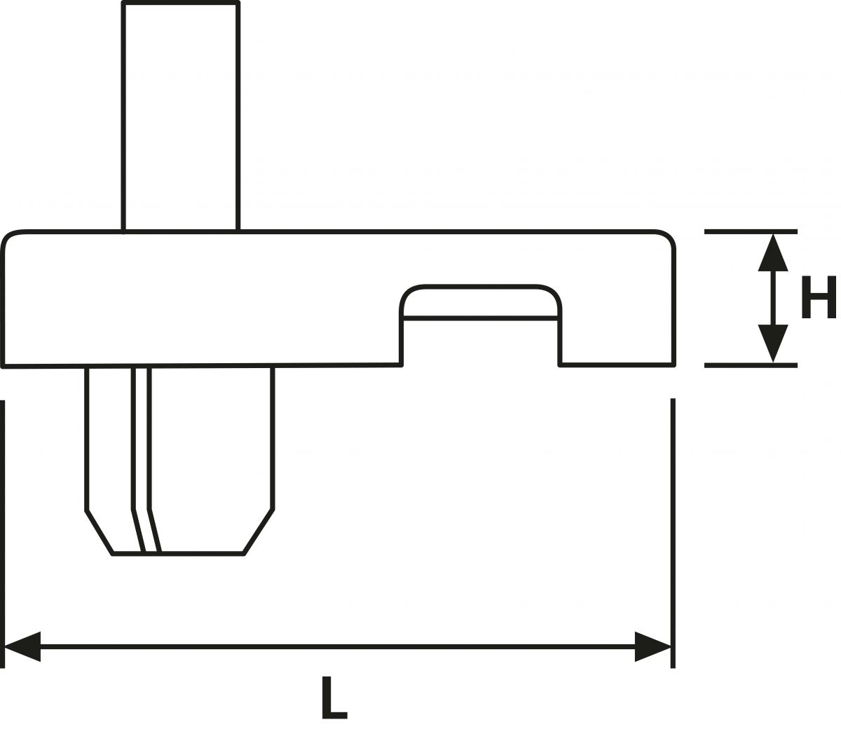 Befestigungssockel LKCRF1 PA66 BK 500