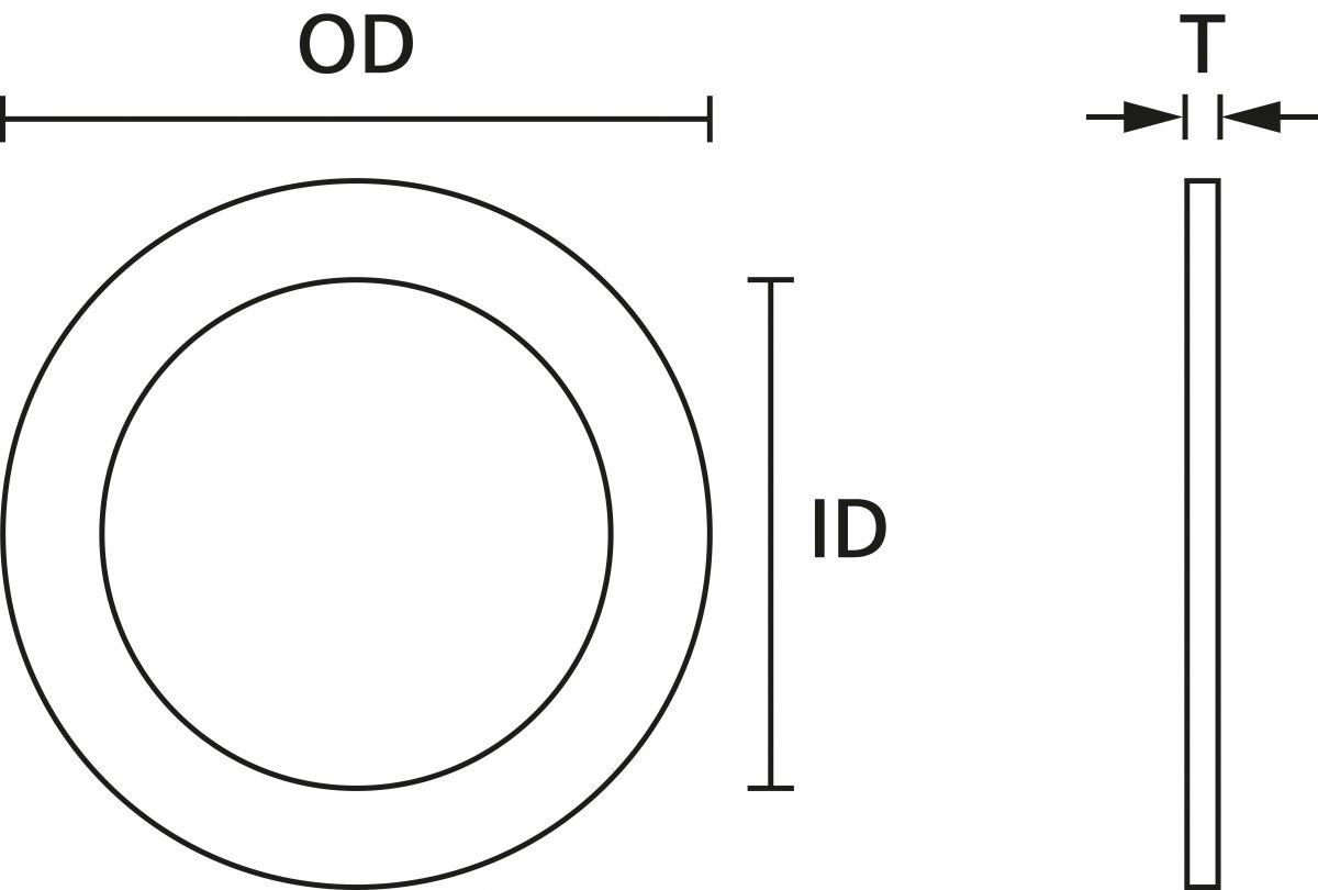 Dichtungsscheibe AWS-PG11 CR BK 100