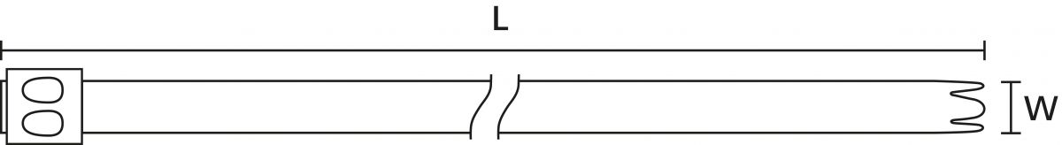 Edelstahlkabelbinder MBT20H SS316 ML 50