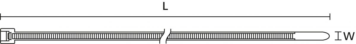 Kabelbinder LK2A PA66 BK 100