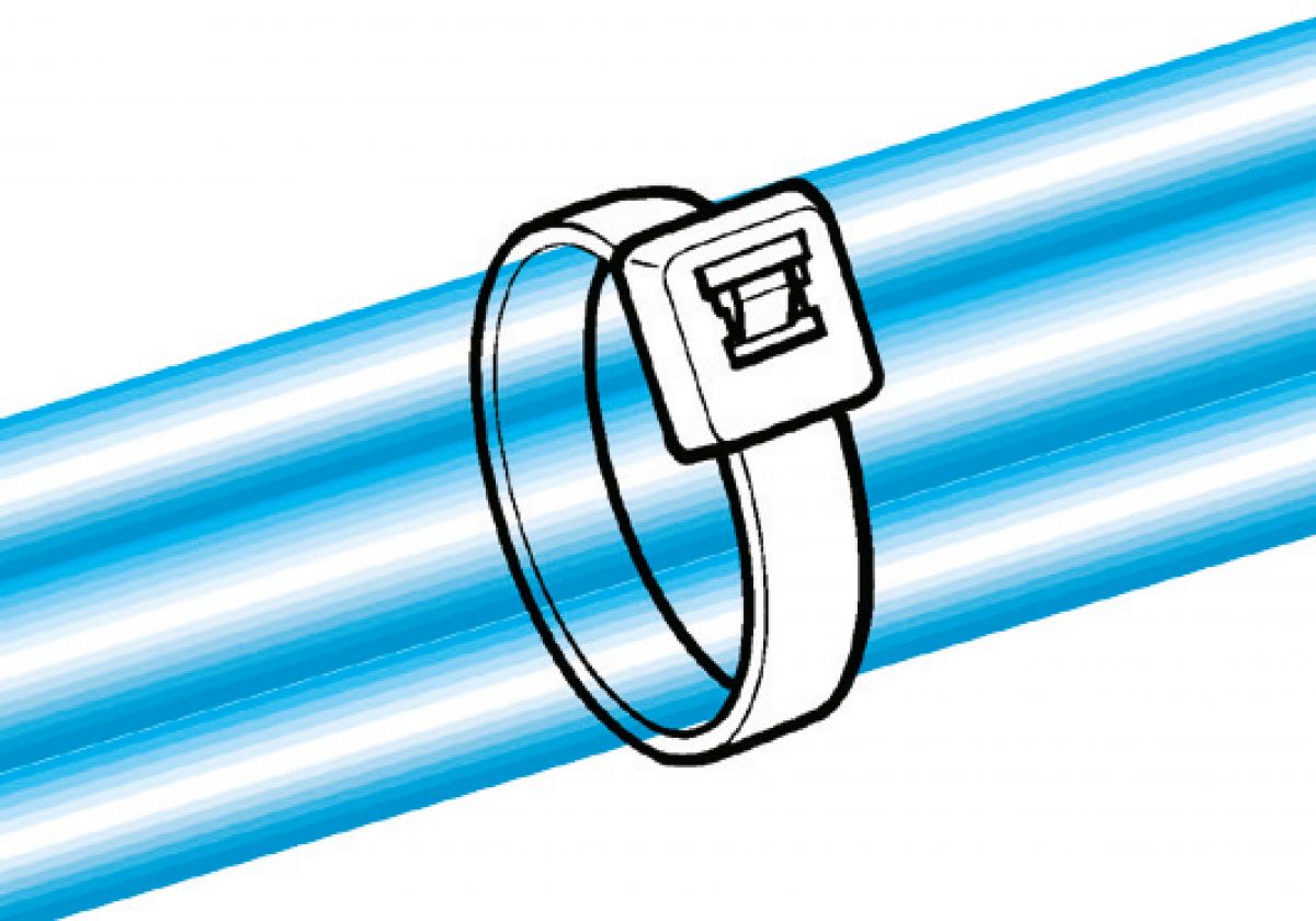 Kabelbinder LK2A PA66 BK 100