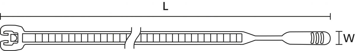 Kabelbinder Q50I PA66 YE 100