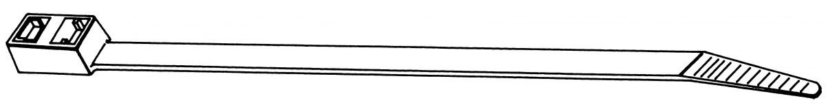 Kabelbinder T50RDH PA66HS BK 100