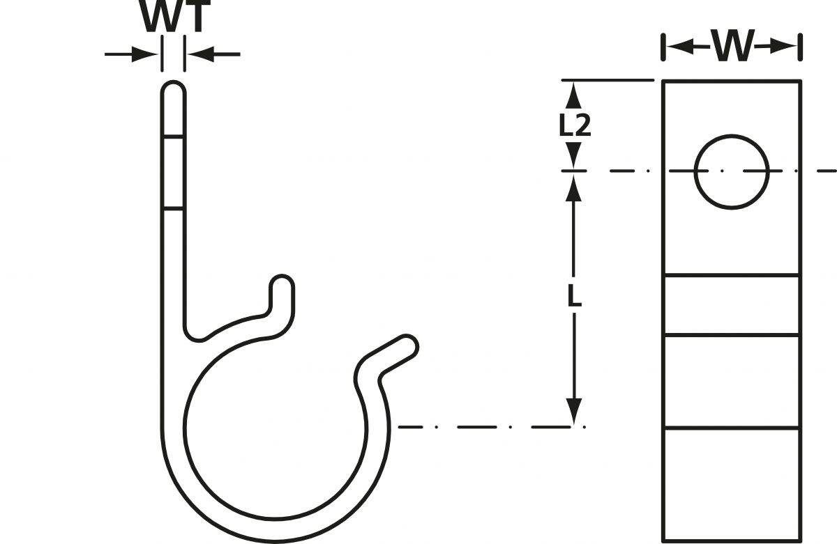 Kabelhalter 8D15 POM BK 200