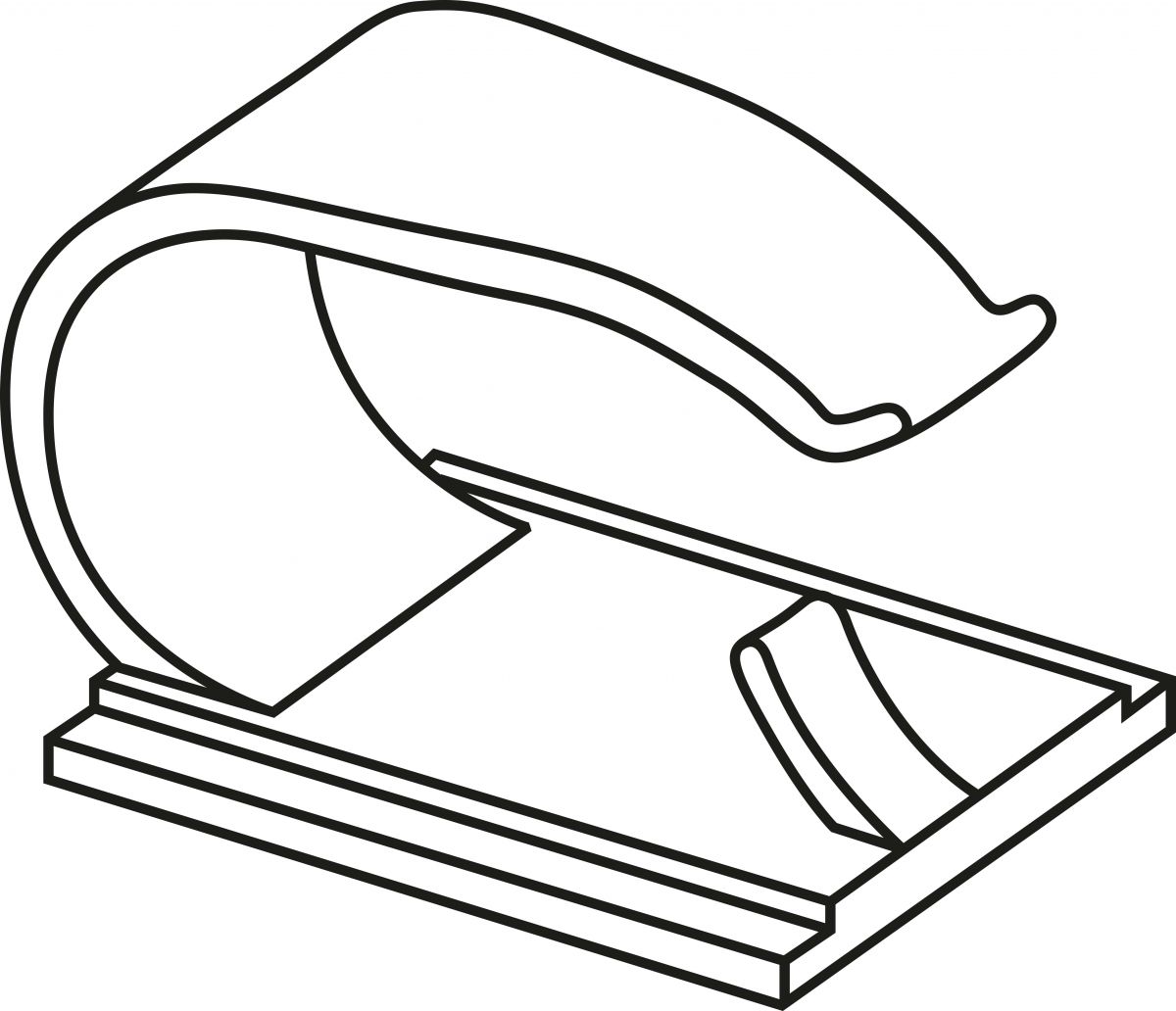 Klebesockel RB8 PA66 BK 100