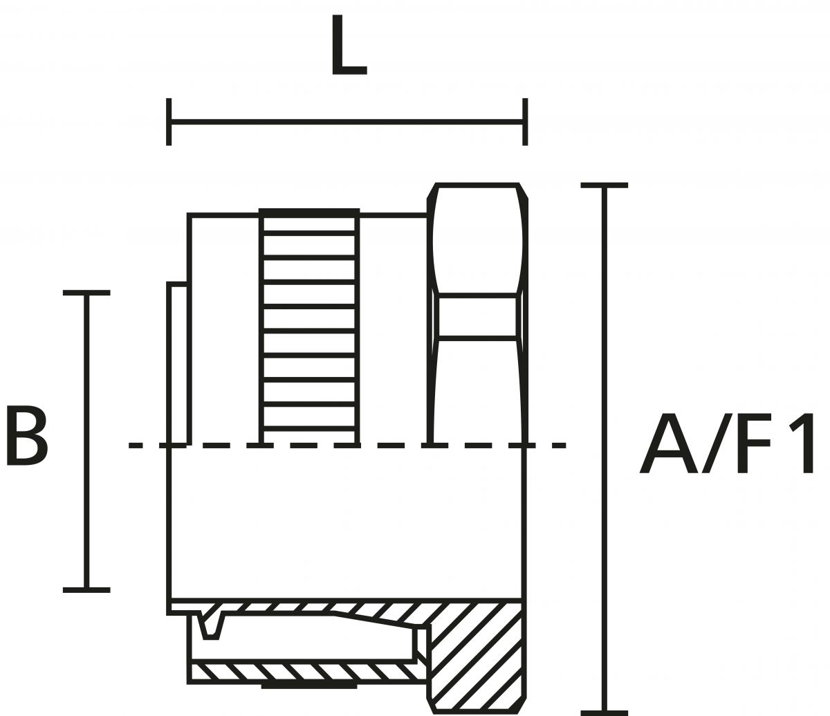 Metallverschraubung SC10-PC NPB ML 10
