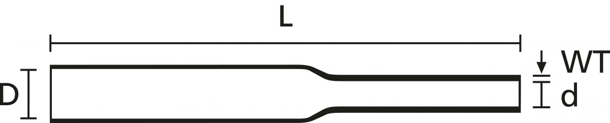Warmschrumpfschlauch TFE2-0 PTFE CL 25