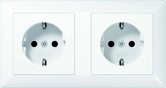 Kanal-SCHUKO-Steckdose AS 1522 BF WW