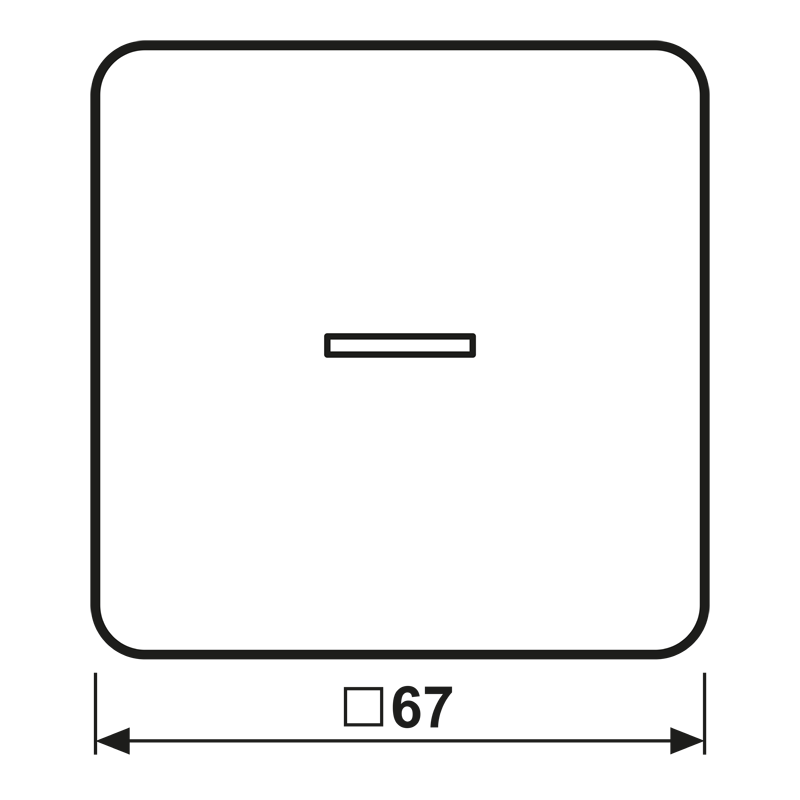 KNX RF Taster 1fach CD 10911 ST RF PT