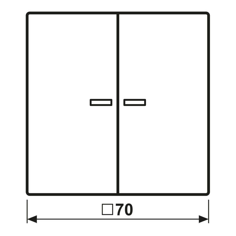 KNX RF Taster 2fach LS 10921 ST RF WWM
