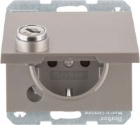 SCHUKO-Steckdose 47637004 edelstahl lackiert